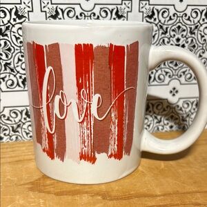 Red and White Love Mug